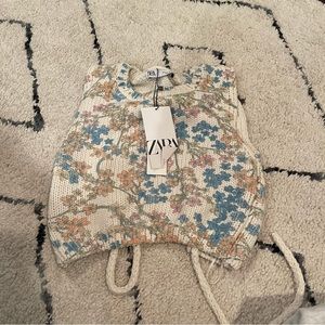 Zara knit crop top
